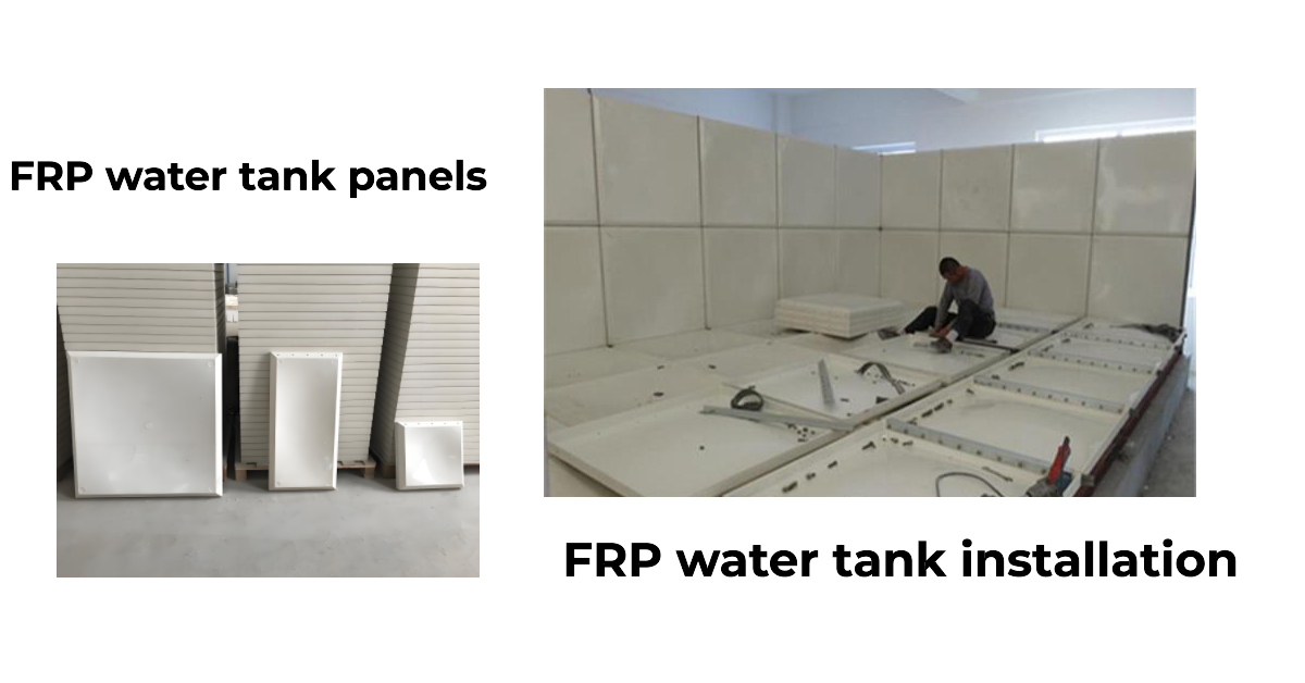 FRP water tank installation FRP water tank installation