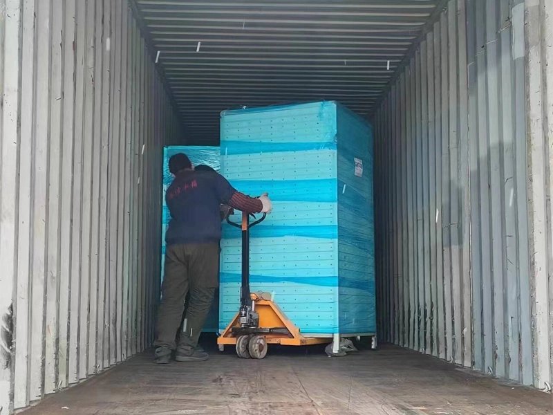 GRP water tank packaging